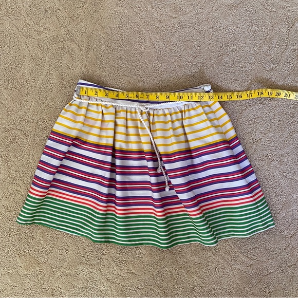 Zara Women’s Mini Skirt With Pockets Nautical Striped Multicolored Size Medium - Picture 3 of 9